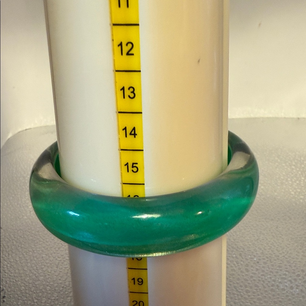 Elegant Green Bangle Bracelet - image 7